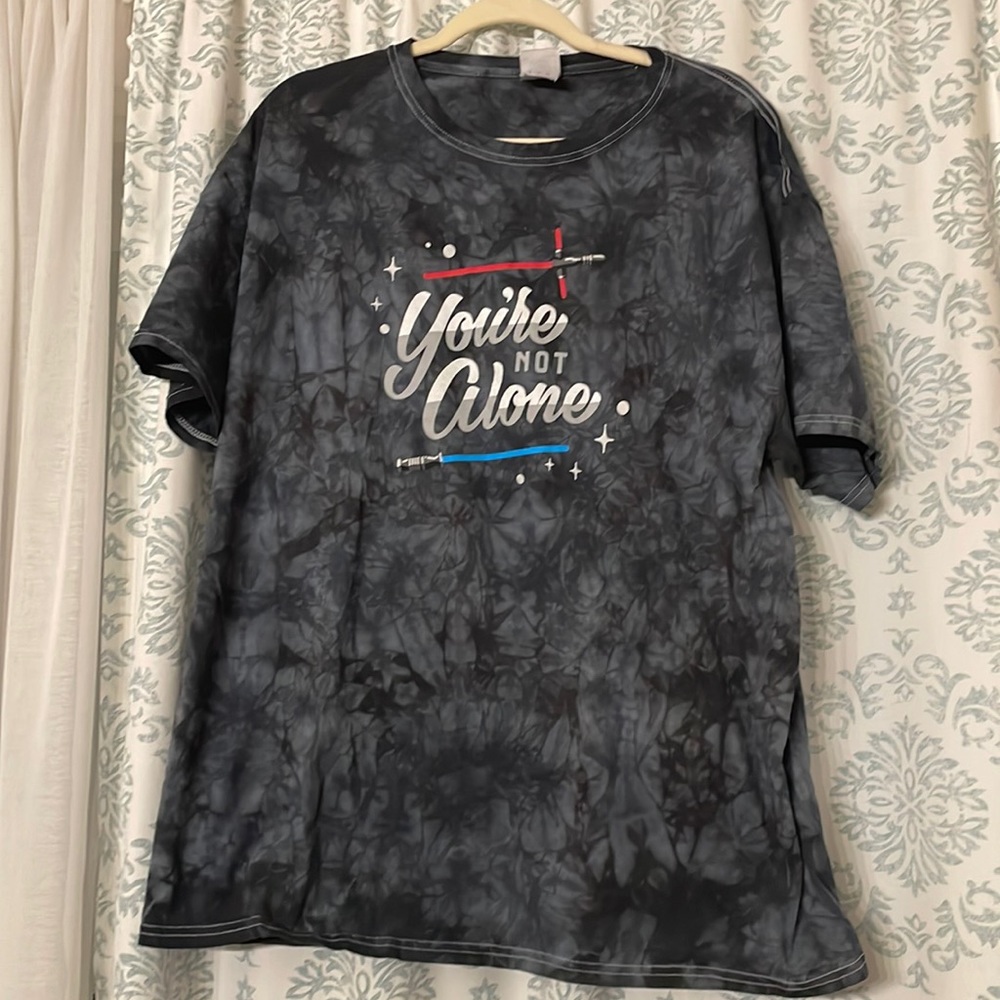 Star Wars Reylo You’re Not Alone Lightsaber Tie Dye